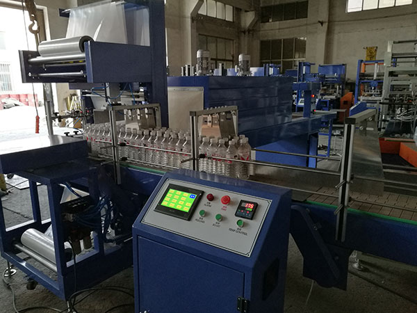 Automatic Bottle Can PE Film Hot Shrink Wrapping Packing Machine Wrapper